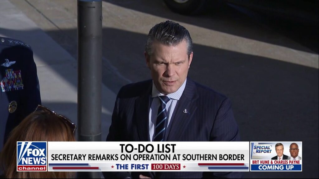 Pete Hegseth begins Defense Department position