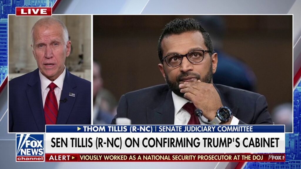 Thom Tillis believes Kash Patel is the man to ‘break the cycle’ at the FBI