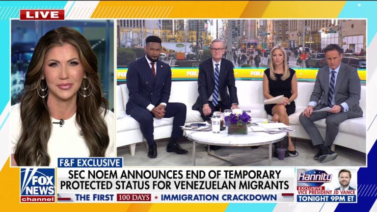 DHS Sec. Noem announces end to temporary protected status for Venezuelan migrants