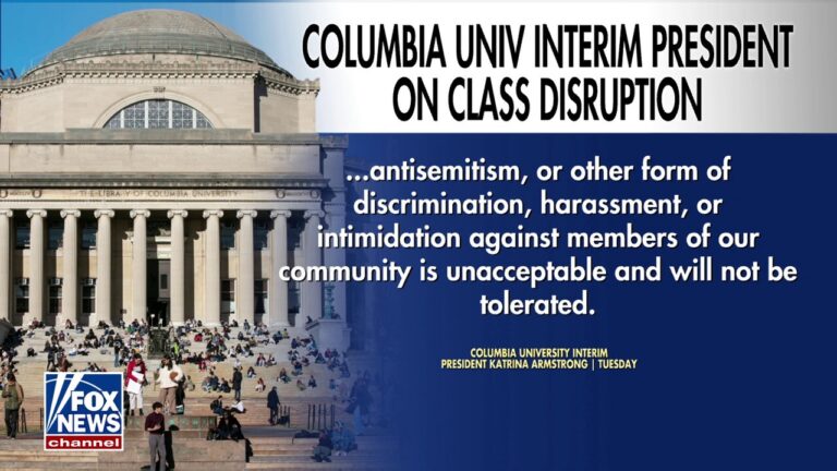 Anti-Israel protesters interrupting college class a ‘flagrant violation of student civil rights,’ says Columbia University student