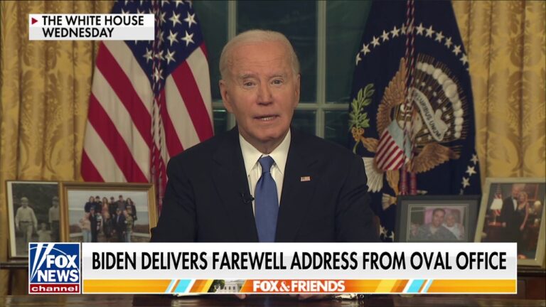 Biden issues ominous warnings in farewell address from Oval Office