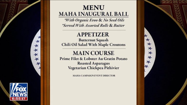 Trump's MAHA Inaugural Ball to feature seed oil-free menu