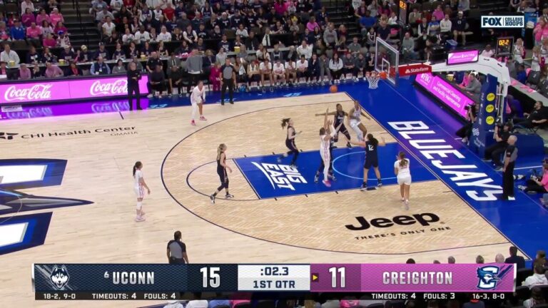 Creighton's Morgan Maly makes buzzer-beater to trim deficit against UConn