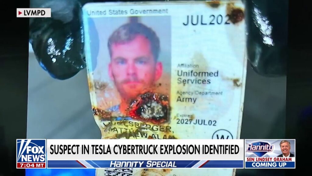 Investigators find military ID, guns in Cybertruck after explosion