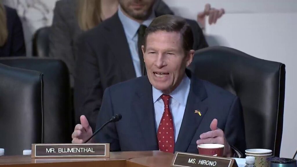 Senator Blumenthal and Kash Patel go back and forth on grand jury testimony