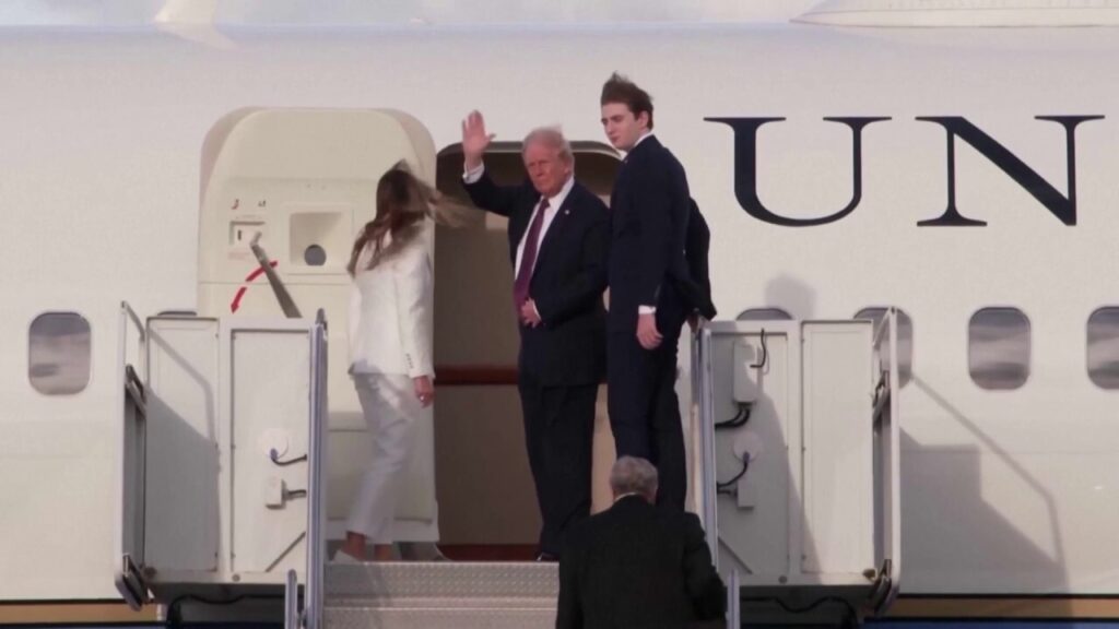 Trump returns to Washington for historic non-consecutive term inauguration