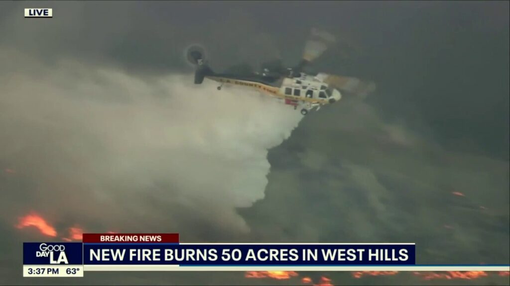 Pilot pulls off precision wildfire water drop