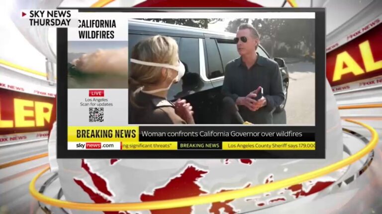 Gov. Newsom confronted by distraught LA mom as fires rage