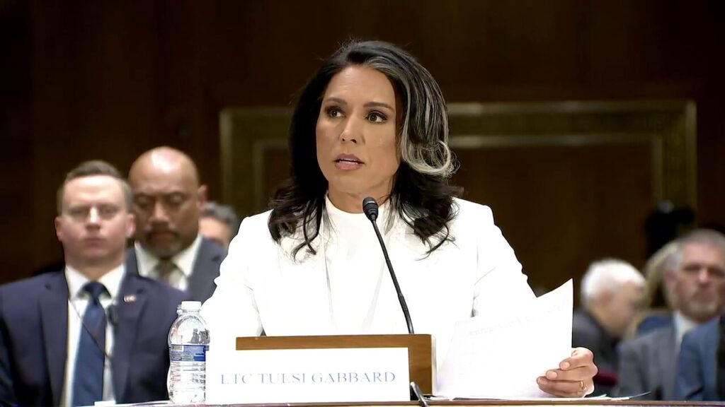 'I refuse to be their puppet,' Gabbard says of her political opponents at Senate hearing