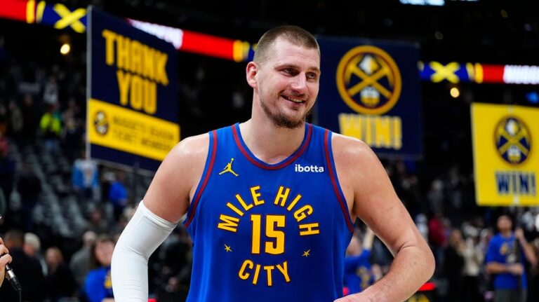 Nikola Jokić drains near full-court shot en route to joining elite company with dominant triple-double