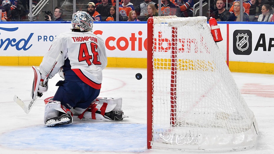 Capitals netminder Logan Thompson blames rouge nacho platter for Oilers goal