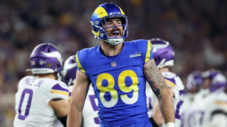 Rams' Tyler Higbee was spitting up blood after leaving playoff game with injury, coach Sean McVay says