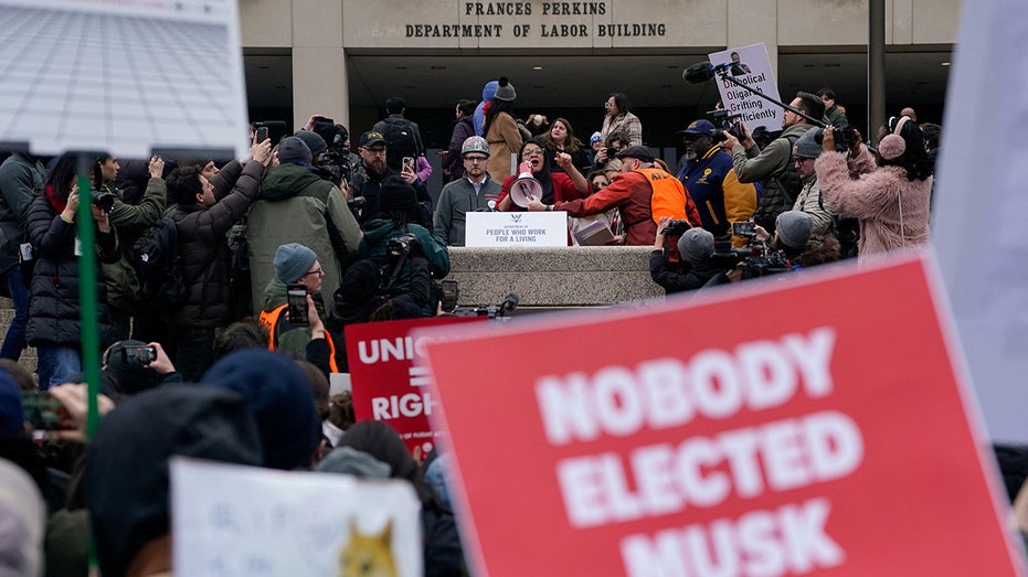 Protests erupt around the country against the new Trump administration's policies