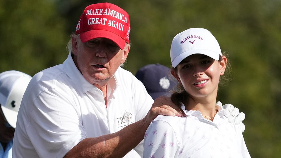 Trump's granddaughter to golf with Tiger Woods' son at major junior golf event