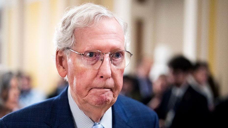 Former GOP leader McConnell falls while exiting Senate chamber after Turner confirmation vote