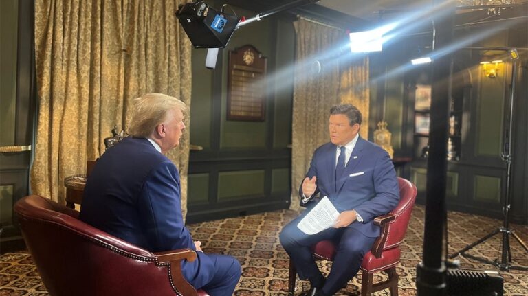 Fox News' Bret Baier will interview President Donald Trump during Super Bowl pre-game show