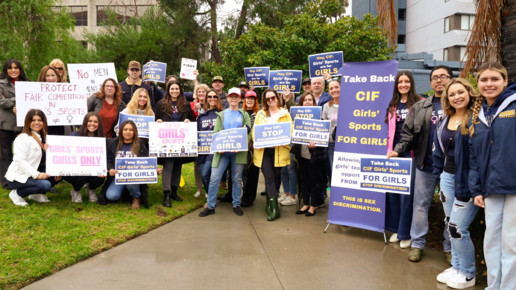 California residents protest, threaten lawsuits over state's refusal to follow Trump's trans athletes ban