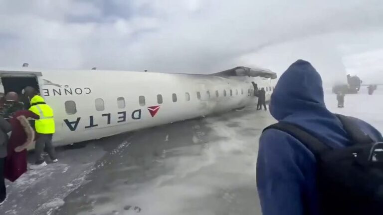 Toronto plane crash timeline: Delta flight from Minneapolis flips upside while attempting to land