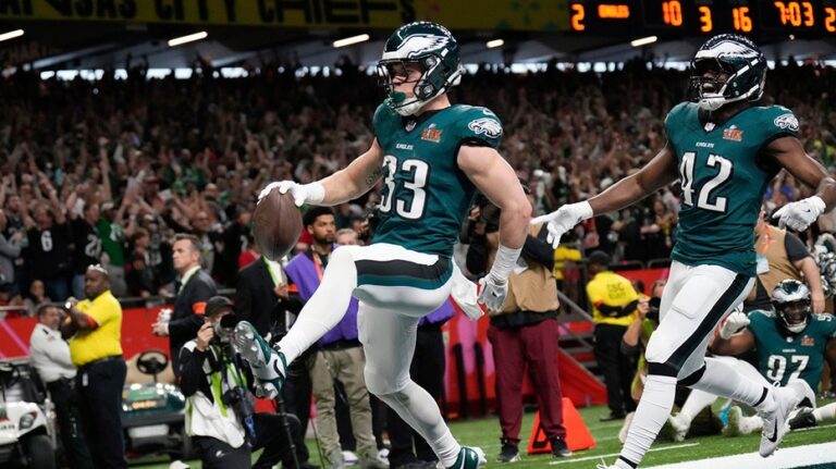 Eagles rookie, celebrating his 22nd birthday, records pick-6 in Super Bowl LIX for first NFL interception