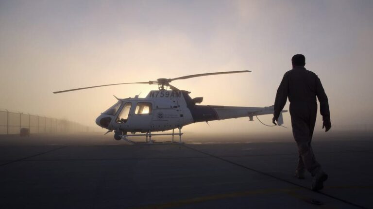 DHS helicopter patrolling border struck three times by laser from Mexico