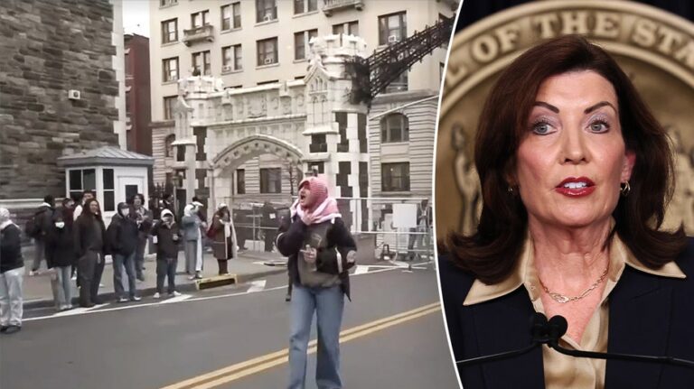 Hochul cancels CUNY press conference after anti-Israel protest erupts