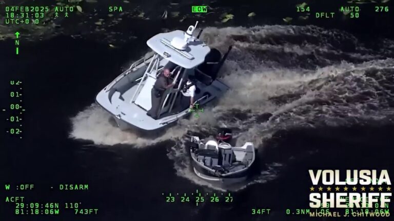 Unresponsive Florida man rescued from spinning boat