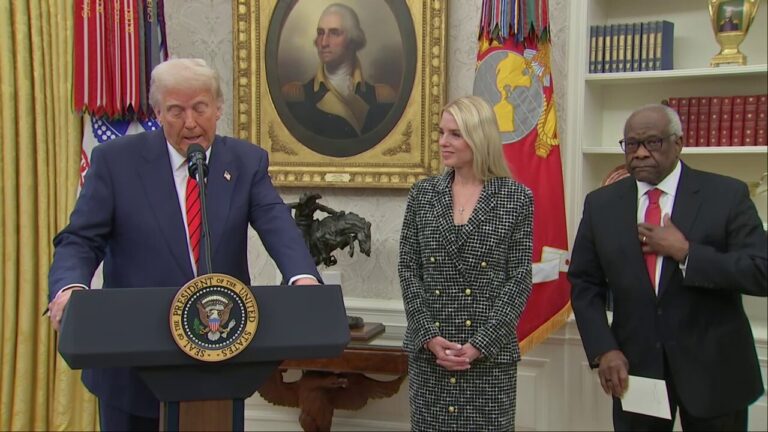 Pam Bondi takes oath of office to become US attorney general