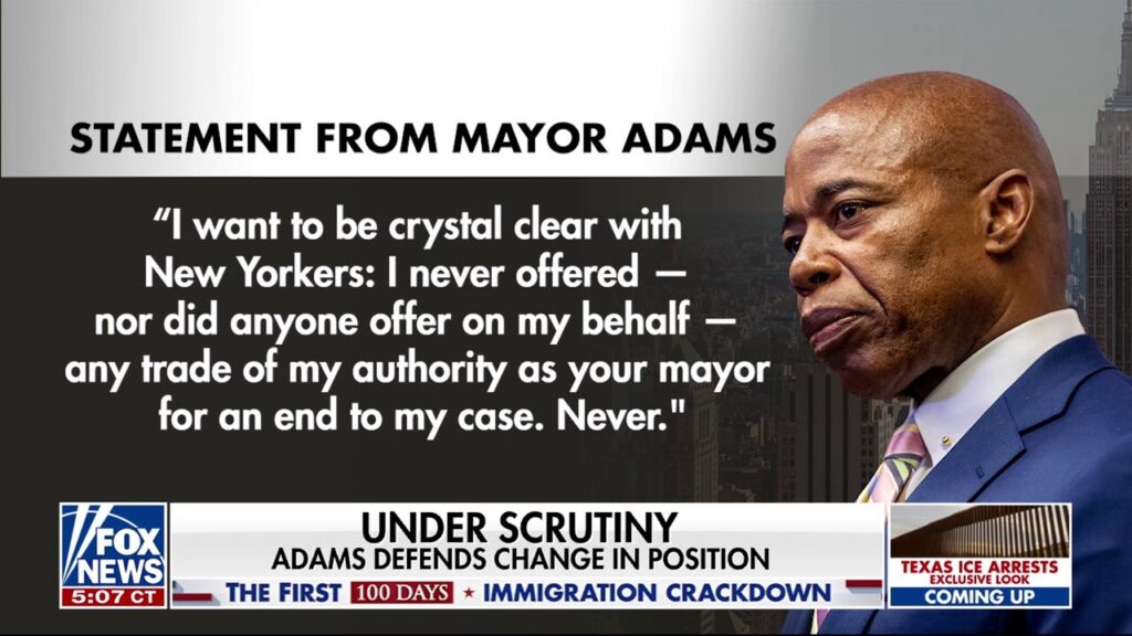 Eric Adams defends his change in position on sanctuary cities despite blowback