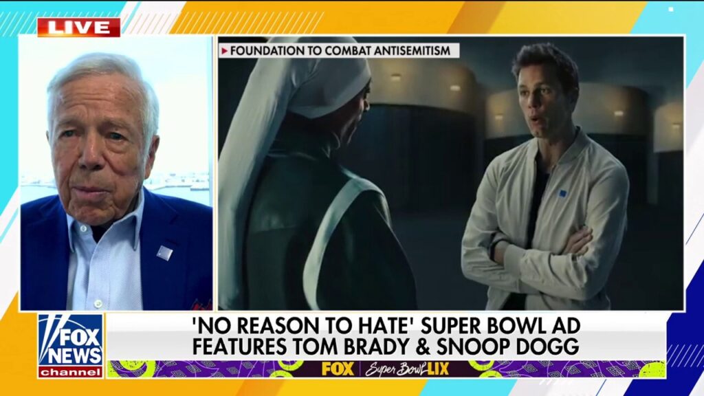 Patriots owner Robert Kraft launching 'No Reason to Hate' Super Bowl ad, combatting antisemitism