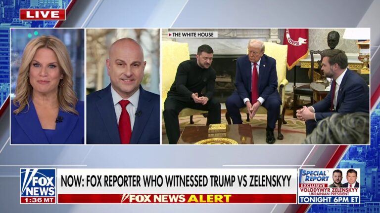 FOX reporter describes the intense atmosphere during Zelenskyy-Trump blowup