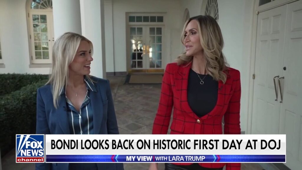 AG Pam Bondi looks back on her historic 1st day at DOJ