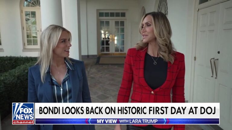 AG Pam Bondi looks back on her historic 1st day at DOJ