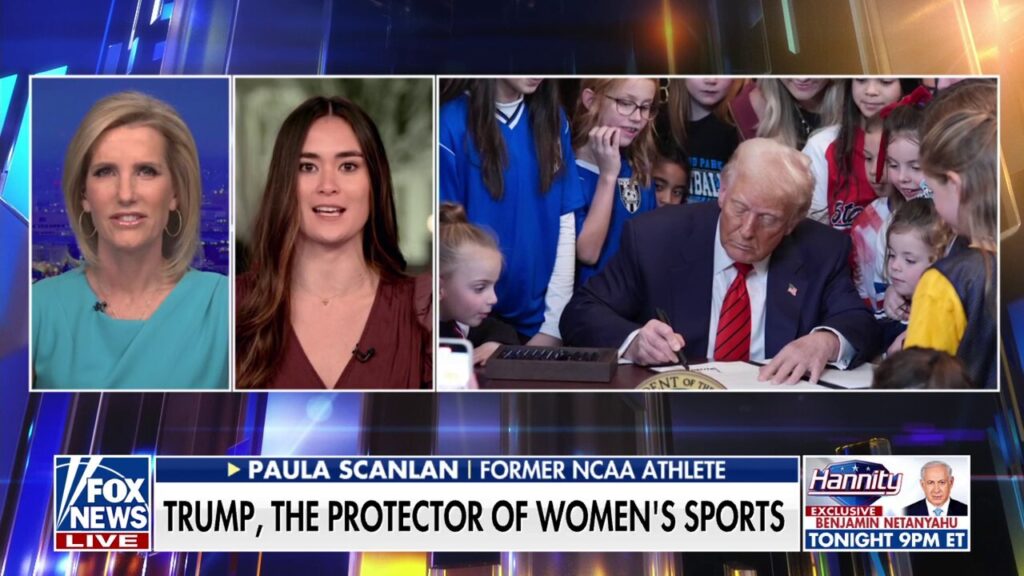 Former NCAA swimmer celebrates Trump protecting women’s athletics