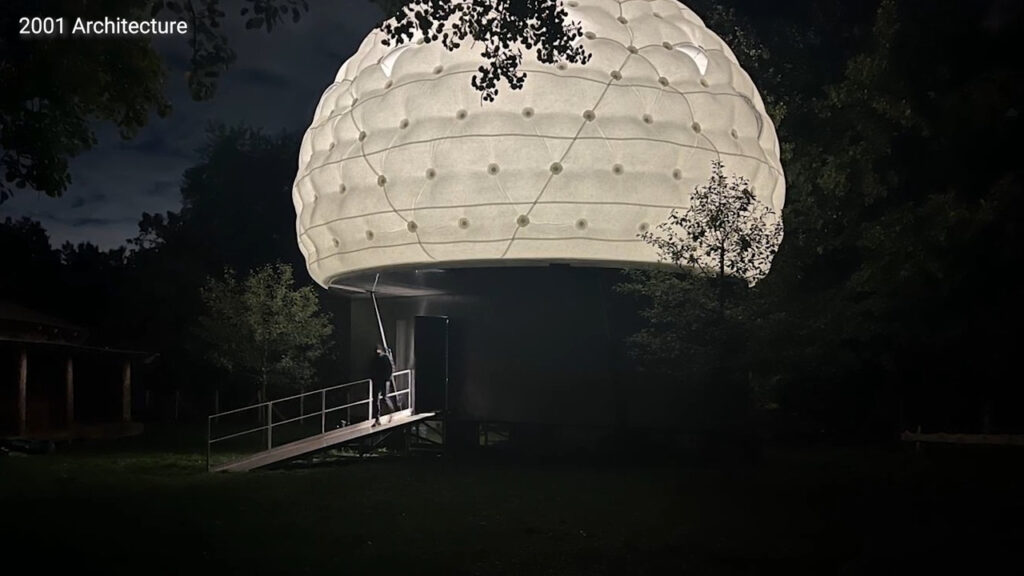 Inflatable tiny house with space for six is blowin' up