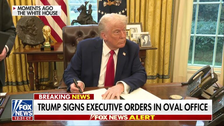 Trump signs executive orders, addresses Elon Musk's role in government