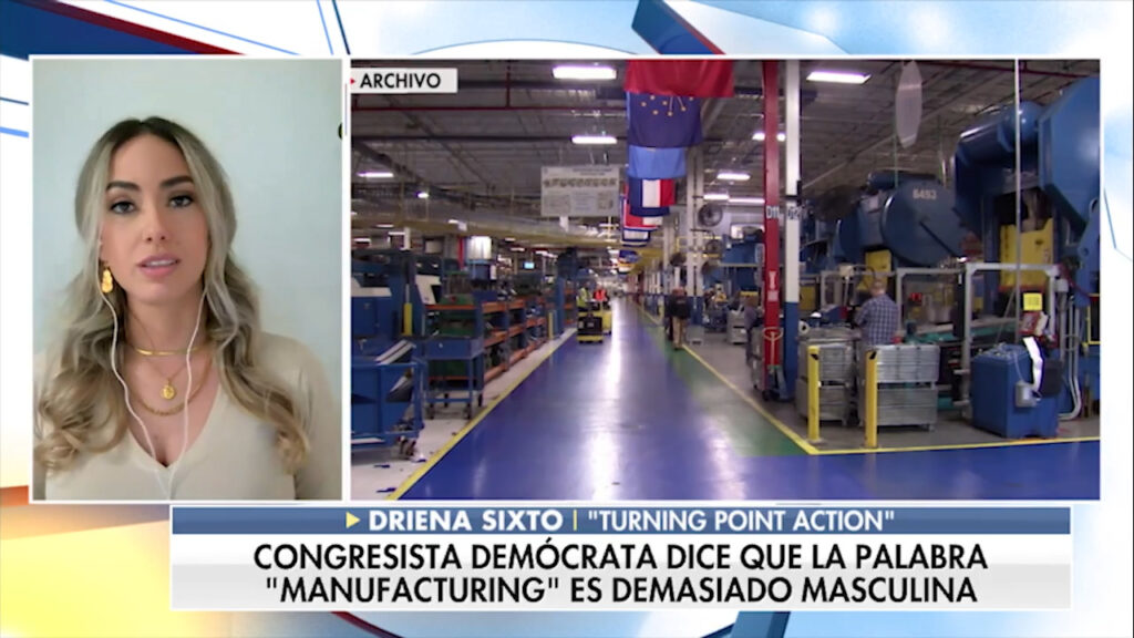 Locura liberal: ¡El demócrata dice que "manufactura" es una palabra sexista!