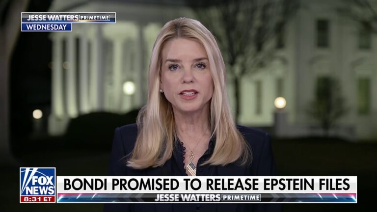 Bondi demands all Epstein documents be released, accuses FBI of withholding files