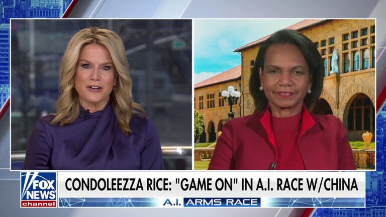 ‘We have to win’ AI race, says Condoleezza Rice