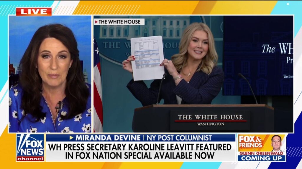 Miranda Devine says Karoline Leavitt is ‘incredibly impressive’ during preview of new Fox Nation special