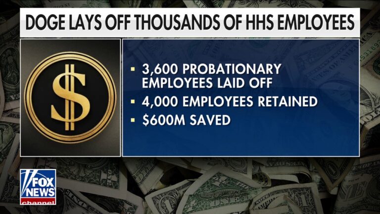 DOGE lays off thousands of probationary HHS works as Trump reforms continue