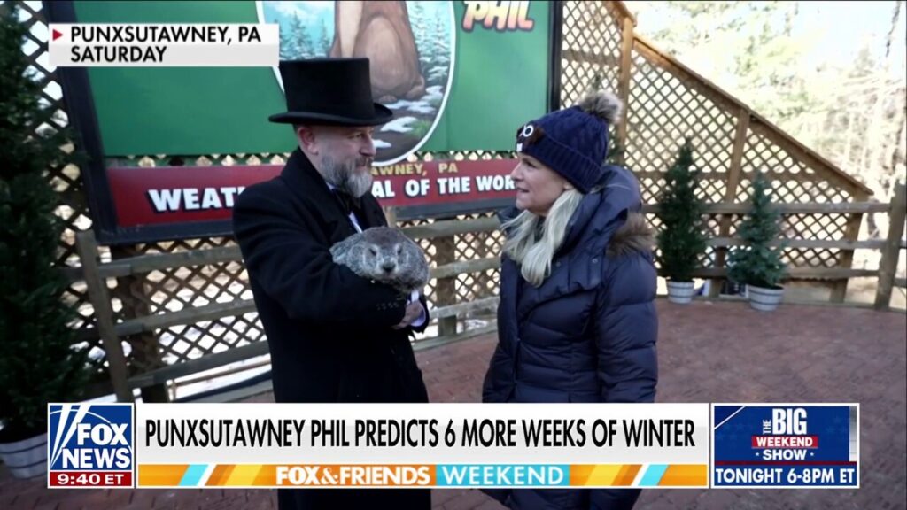 Punxsutawney Phil predicts six more weeks of winter during annual Groundhog Day festivities