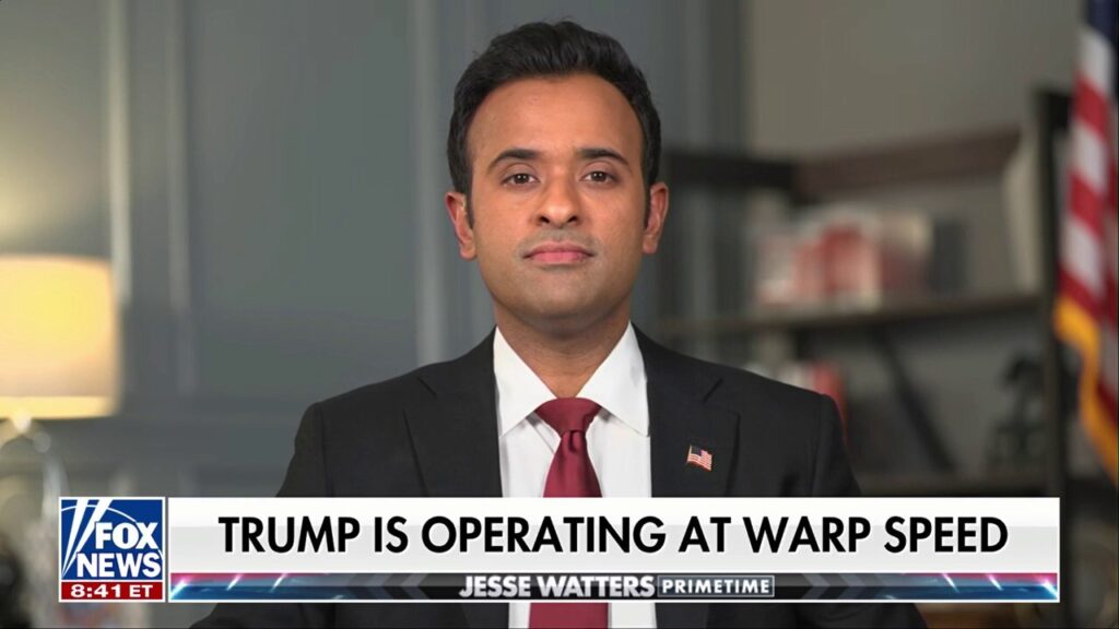 Vivek Ramaswamy is ‘grateful’ Trump is tackling top issues at a ‘fast and furious’ pace