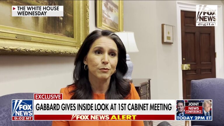 Director of National Intelligence Gabbard describes mood in first Cabinet meeting