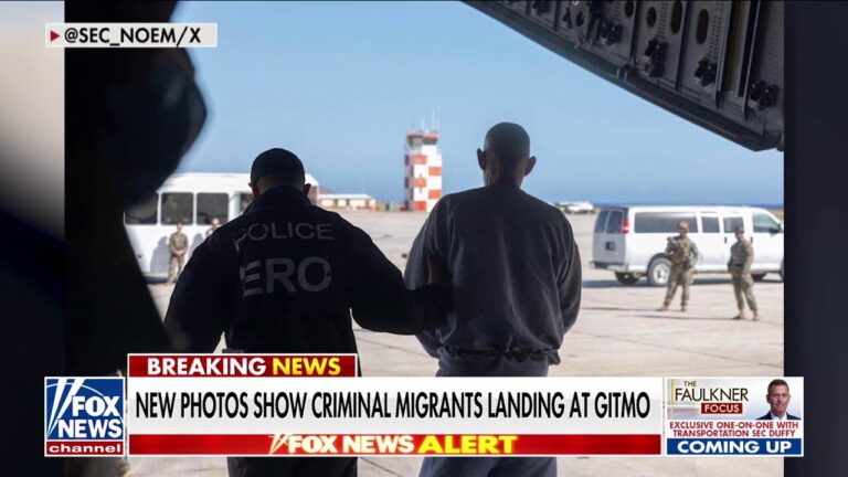 New photos emerge of criminal migrants landing in Guantanamo Bay