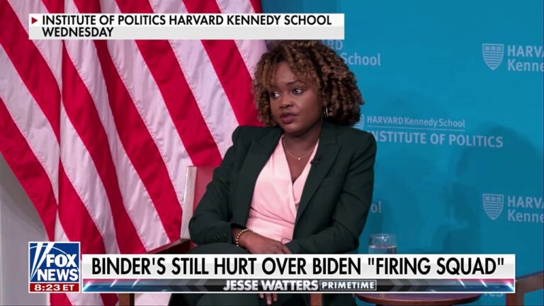 Karine Jean-Pierre re-emerges and laments Democratic 'firing squad' on Biden