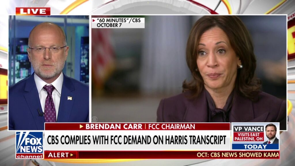 CBS to hand over Harris interview transcript to FCC