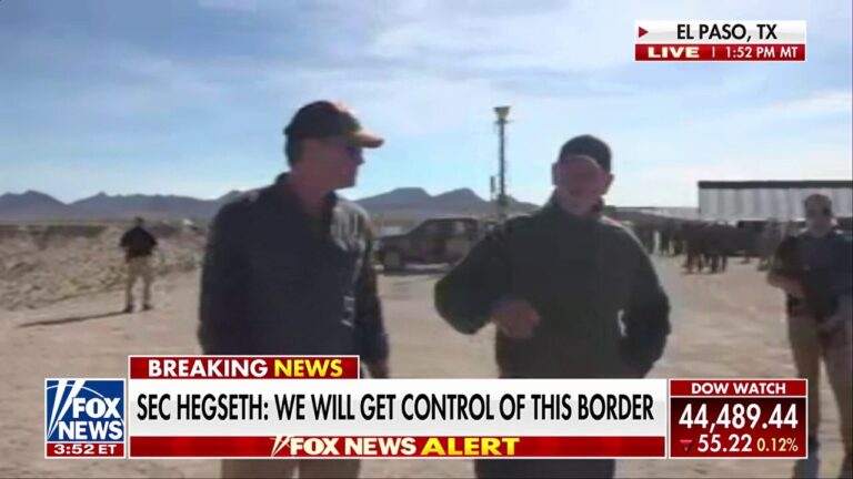 Hegseth and Homan visit the border: 'It's about time we secure our border'