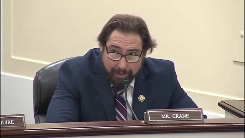 House Rep. Eli Crane praises therapy dogs at Oversight hearing