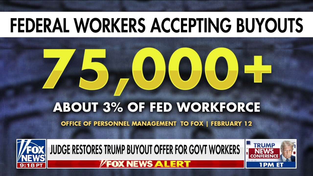 Kayleigh McEnany says judge restoring buyout offer for federal workers is a 'huge win' for President Trump
