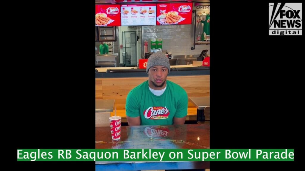 Eagles' Saquon Barkley talks expecations for Super Bowl parade